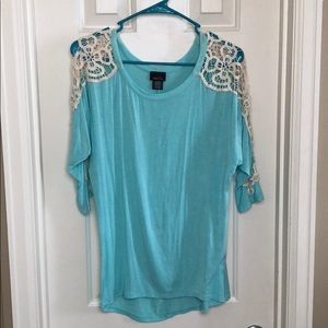 3/4 sleeve lace shirt